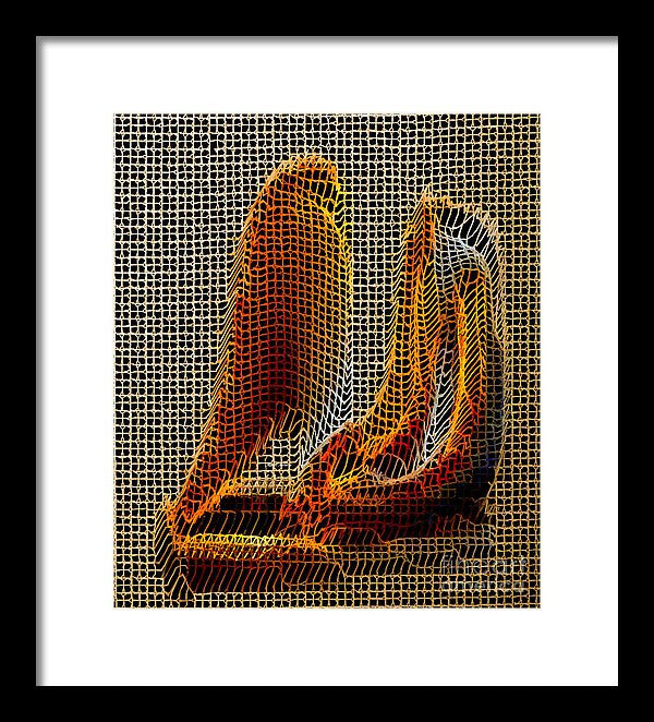 Framed Print - Abstract 3d Sculpture