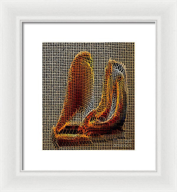 Framed Print - Abstract 3d Sculpture