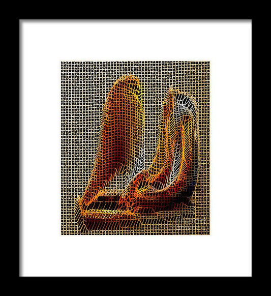 Framed Print - Abstract 3d Sculpture