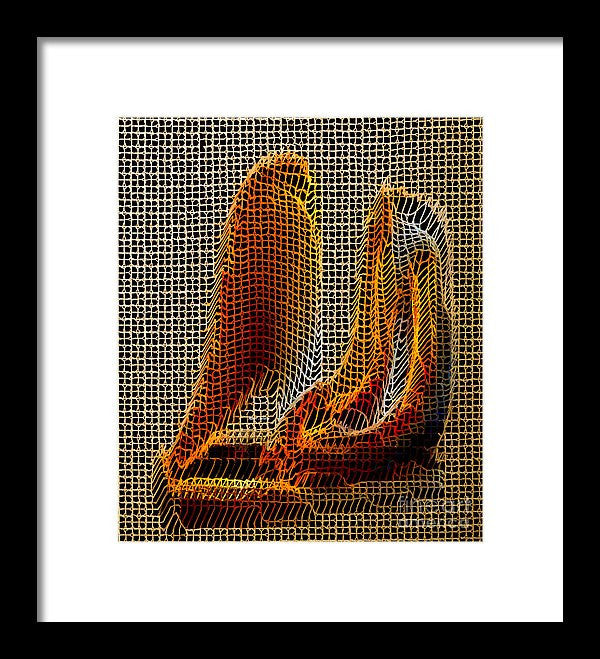 Framed Print - Abstract 3d Sculpture