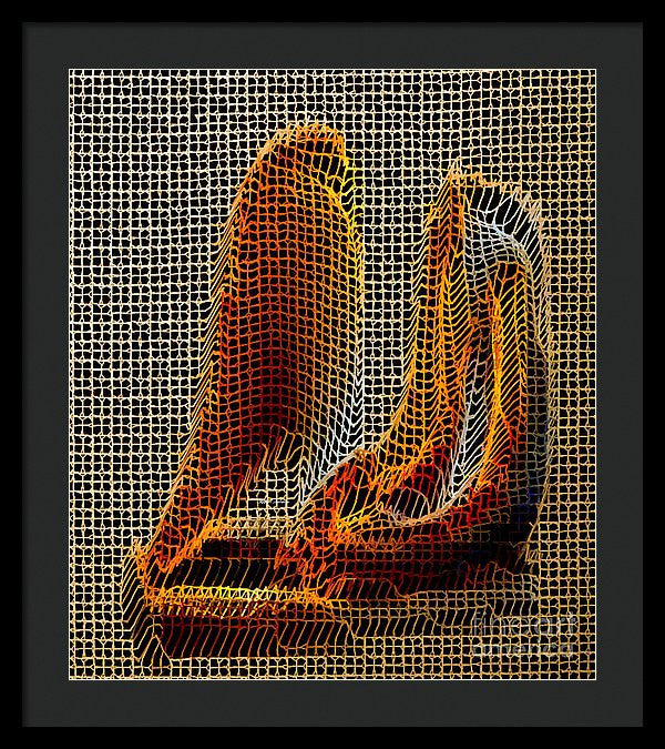 Framed Print - Abstract 3d Sculpture