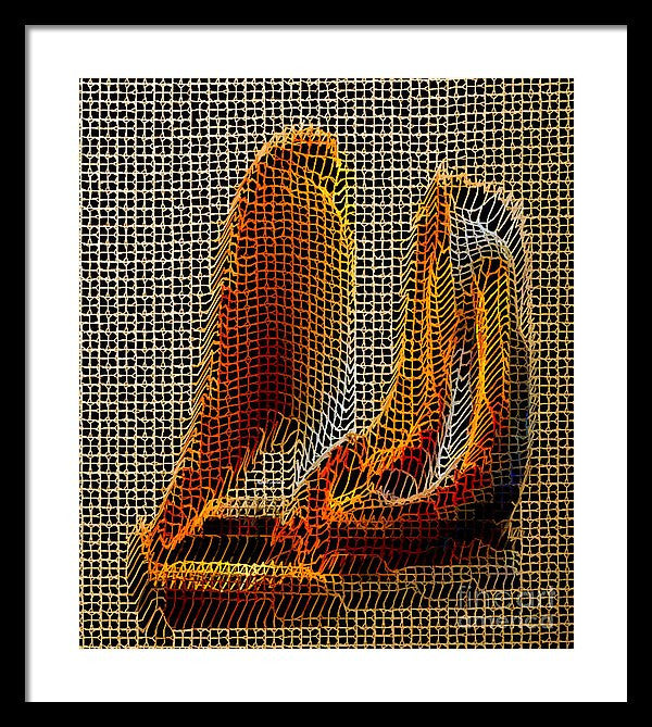 Framed Print - Abstract 3d Sculpture