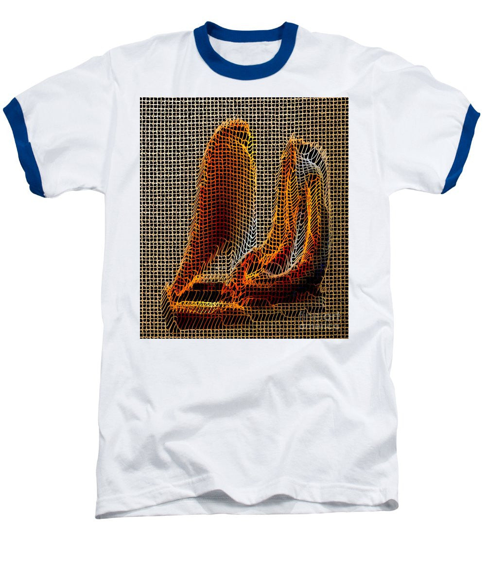 Baseball T-Shirt - Abstract 3d Sculpture