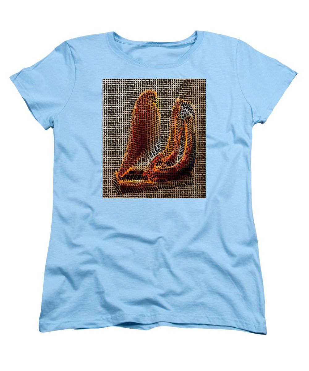 T-shirt femme (coupe standard) - Sculpture abstraite 3D