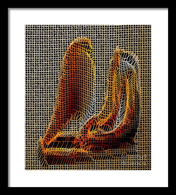 Framed Print - Abstract 3d Sculpture