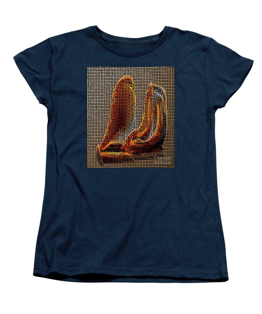 T-shirt femme (coupe standard) - Sculpture abstraite 3D