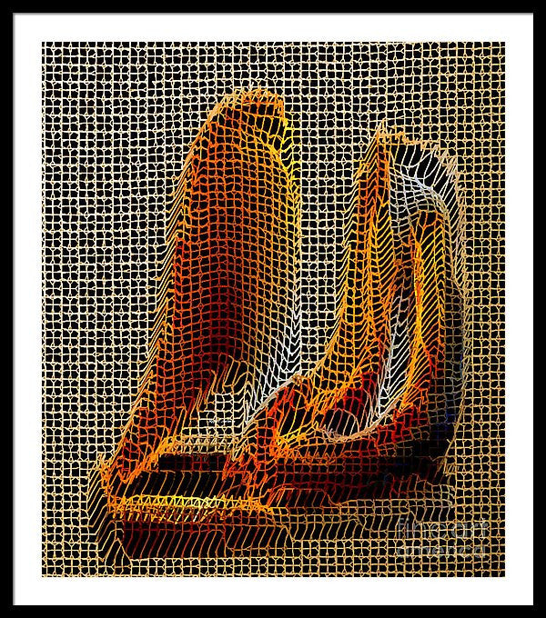 Framed Print - Abstract 3d Sculpture