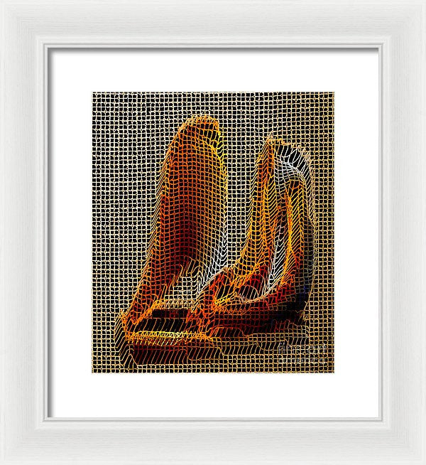 Framed Print - Abstract 3d Sculpture