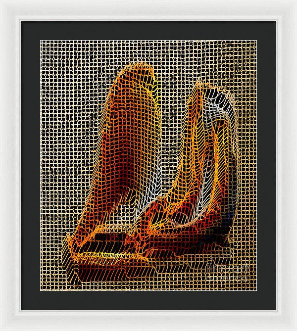 Framed Print - Abstract 3d Sculpture