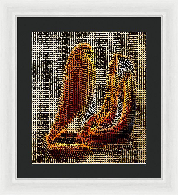 Framed Print - Abstract 3d Sculpture