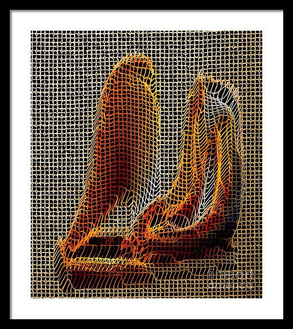 Framed Print - Abstract 3d Sculpture