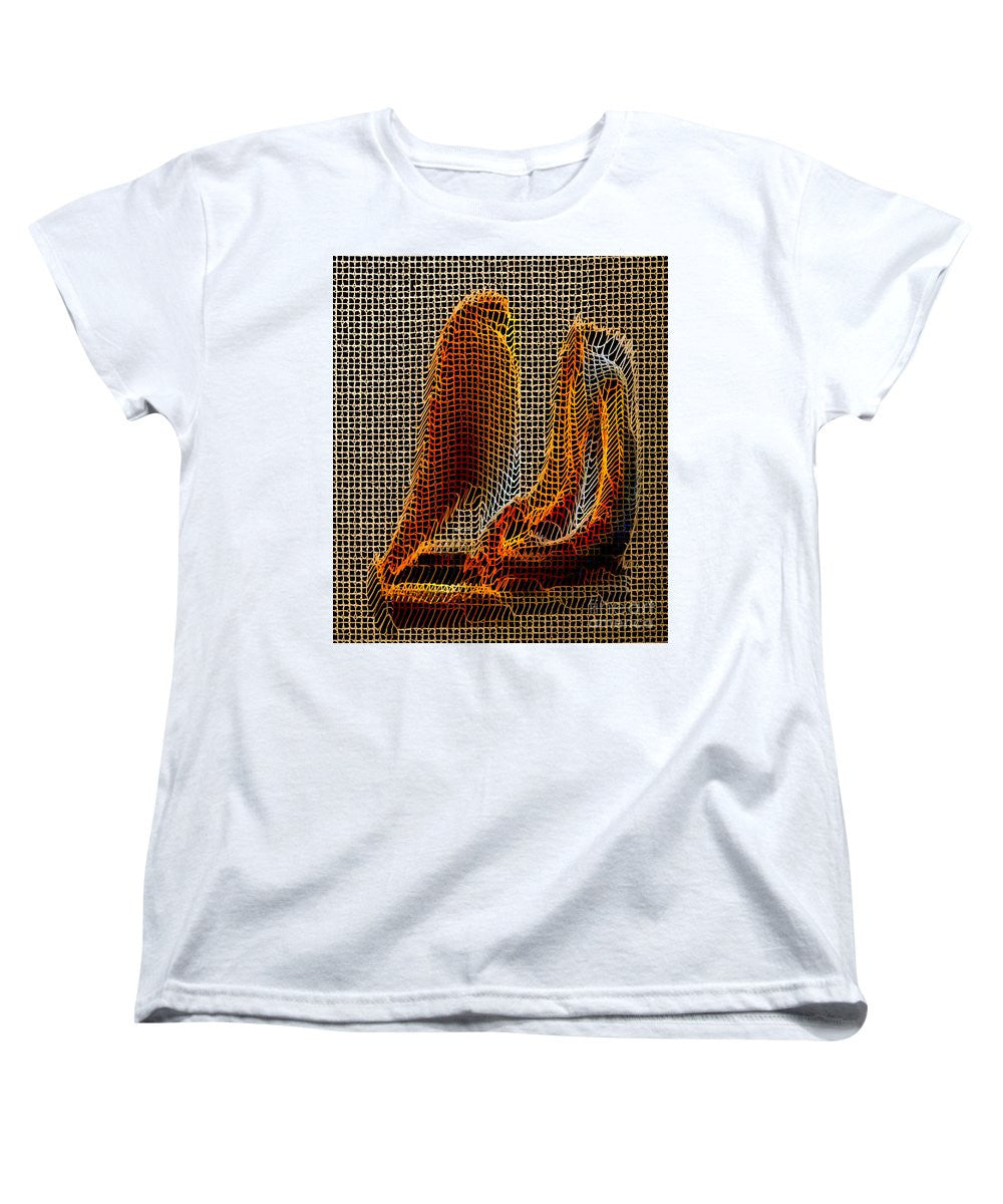 T-shirt femme (coupe standard) - Sculpture abstraite 3D