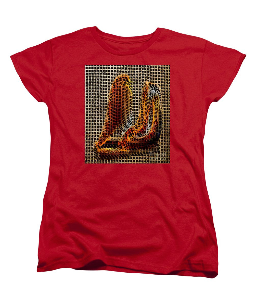 T-shirt femme (coupe standard) - Sculpture abstraite 3D