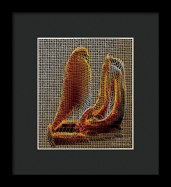 Framed Print - Abstract 3d Sculpture