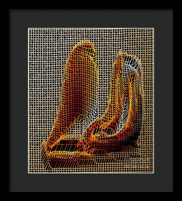 Framed Print - Abstract 3d Sculpture