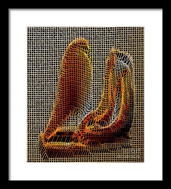 Framed Print - Abstract 3d Sculpture