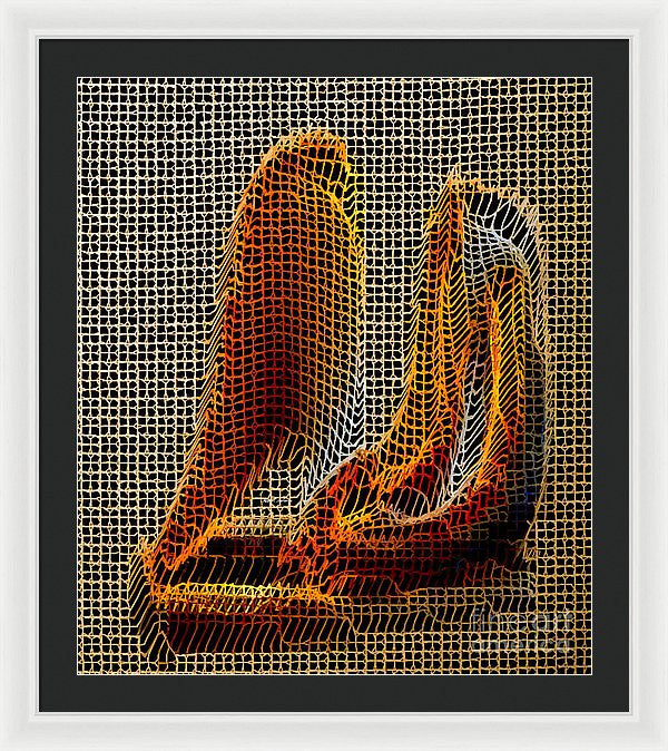 Framed Print - Abstract 3d Sculpture