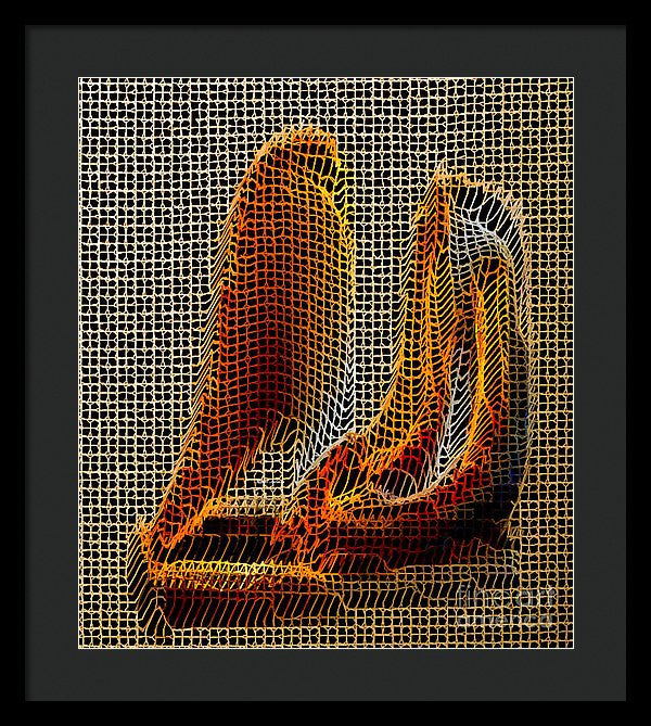 Framed Print - Abstract 3d Sculpture