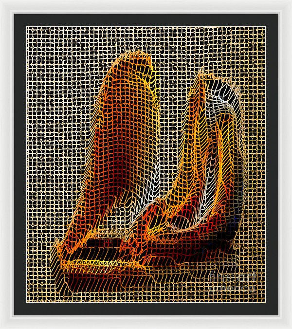 Framed Print - Abstract 3d Sculpture