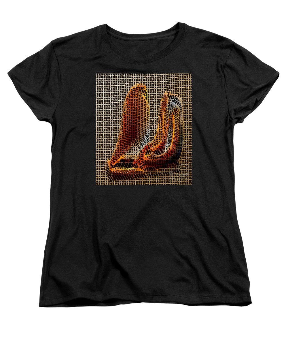 T-shirt femme (coupe standard) - Sculpture abstraite 3D