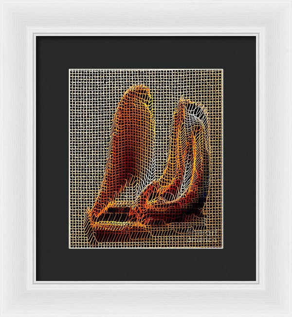 Framed Print - Abstract 3d Sculpture