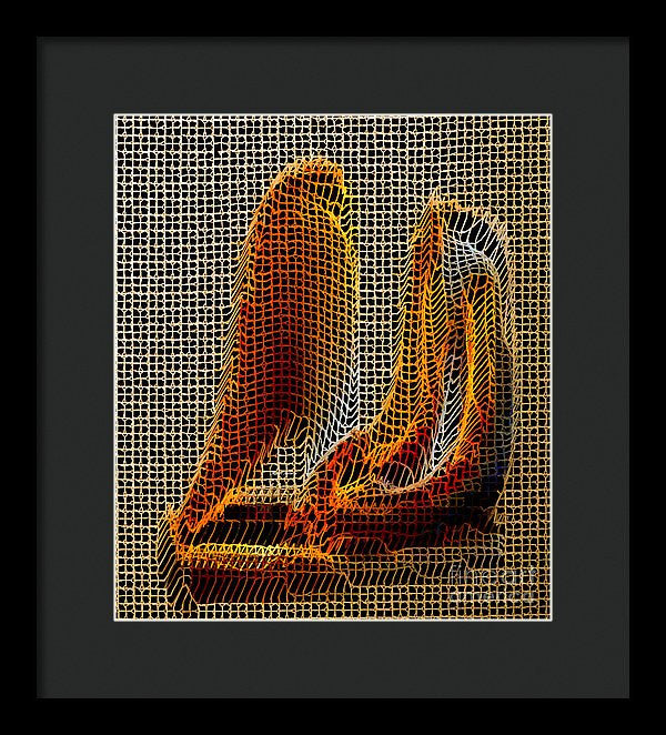 Framed Print - Abstract 3d Sculpture