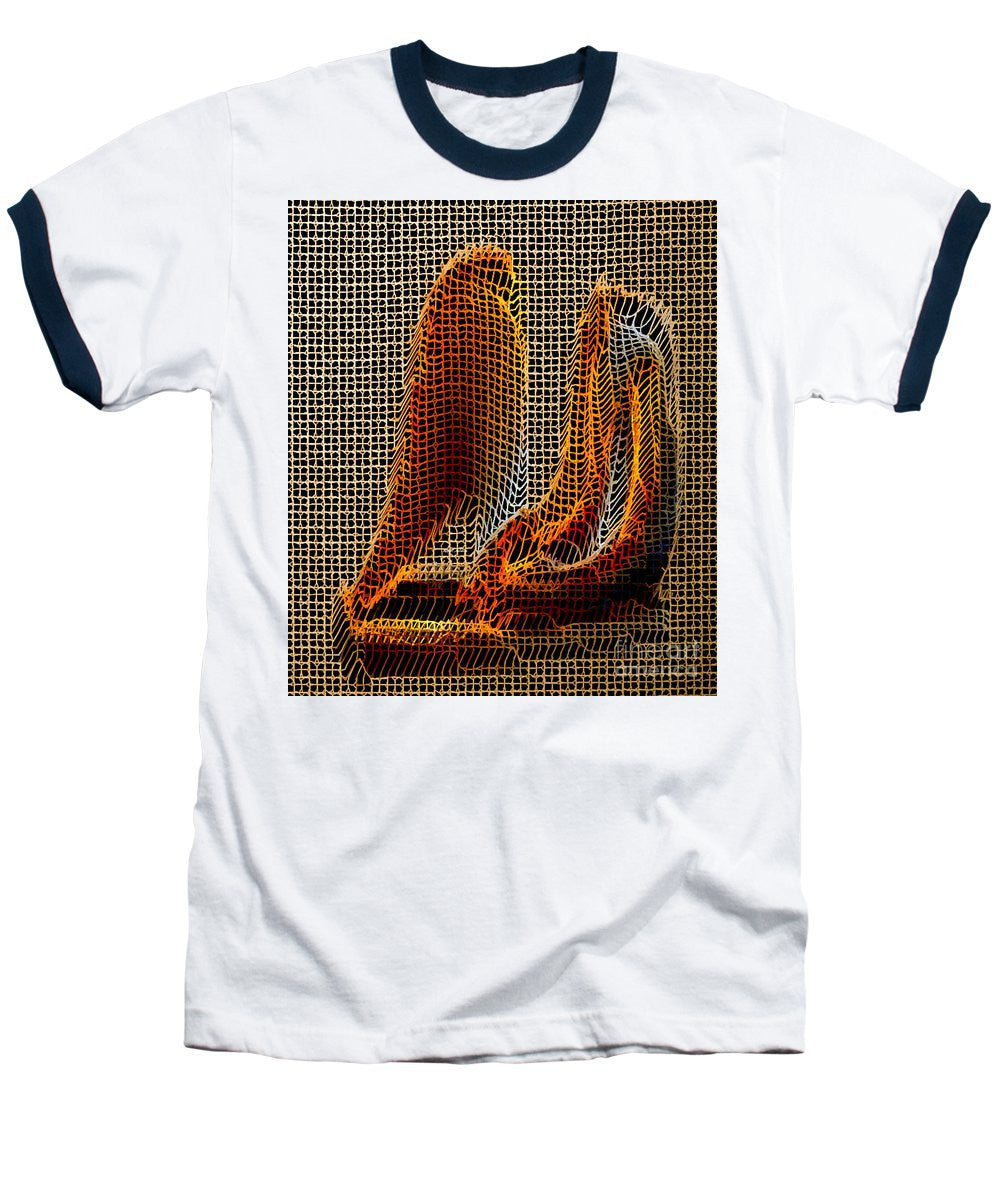 Baseball T-Shirt - Abstract 3d Sculpture