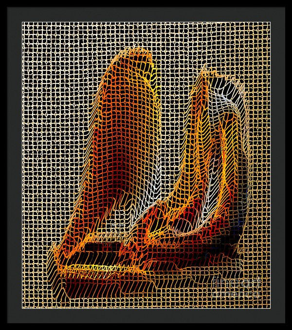 Framed Print - Abstract 3d Sculpture