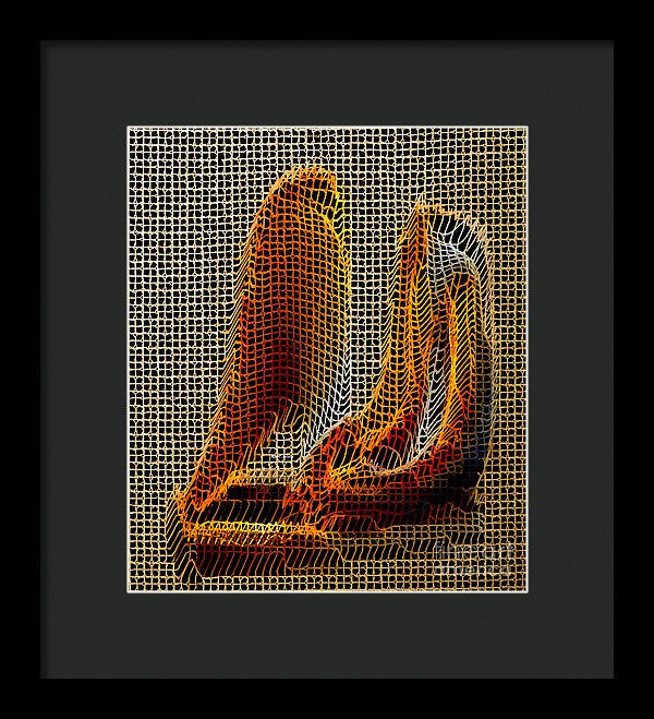 Framed Print - Abstract 3d Sculpture