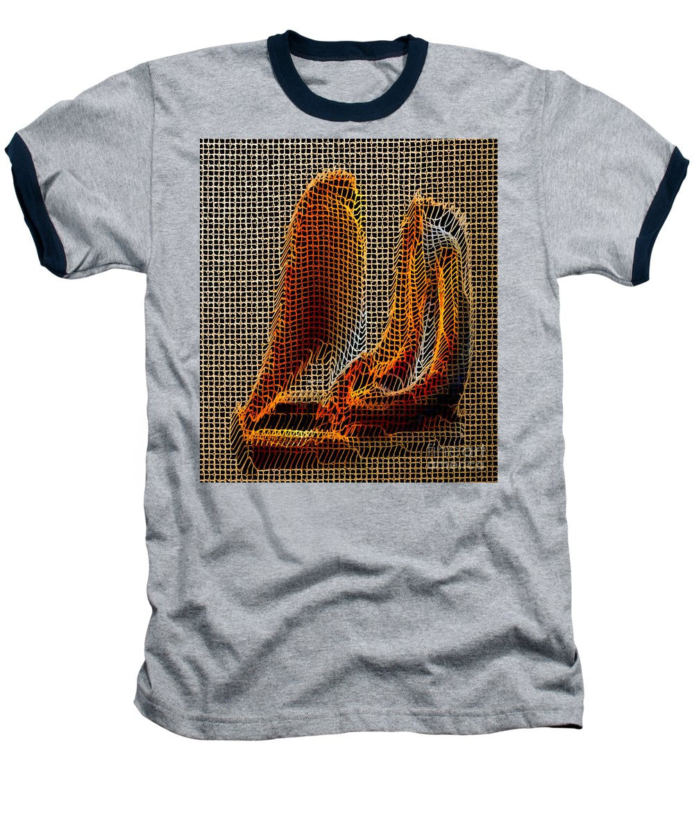 Baseball T-Shirt - Abstract 3d Sculpture