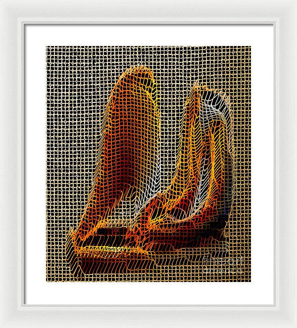 Framed Print - Abstract 3d Sculpture