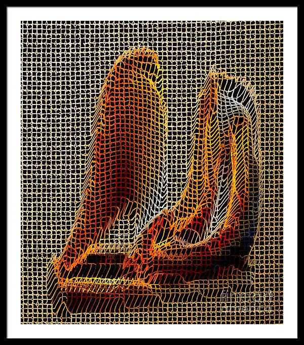 Framed Print - Abstract 3d Sculpture