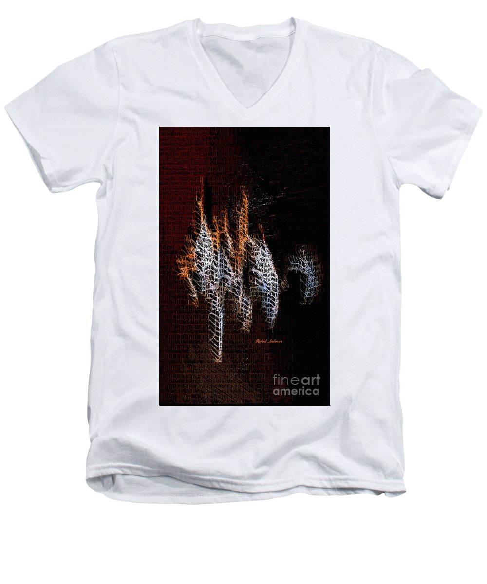 Abstract 401 - Men's V-Neck T-Shirt