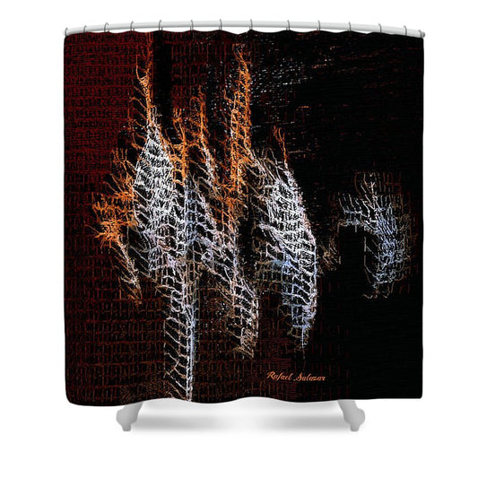 Abstract 401 - Shower Curtain