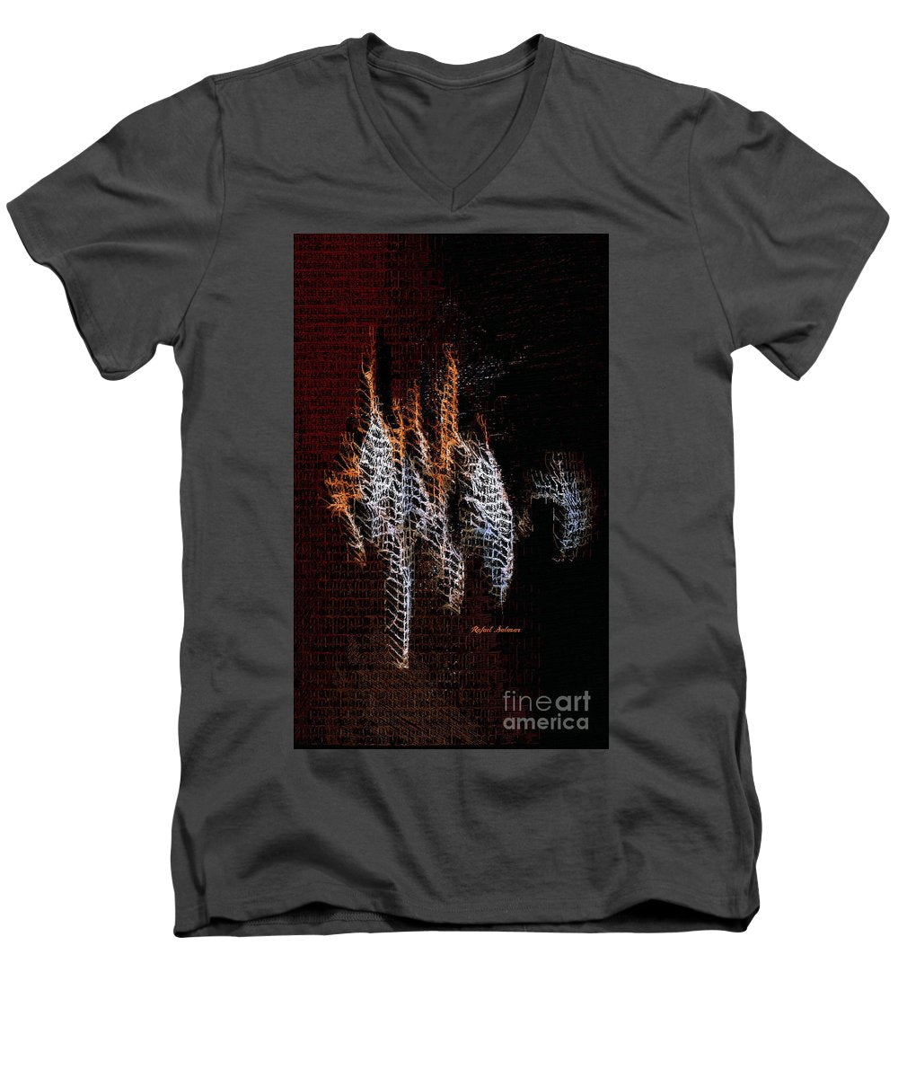 Abstract 401 - Men's V-Neck T-Shirt