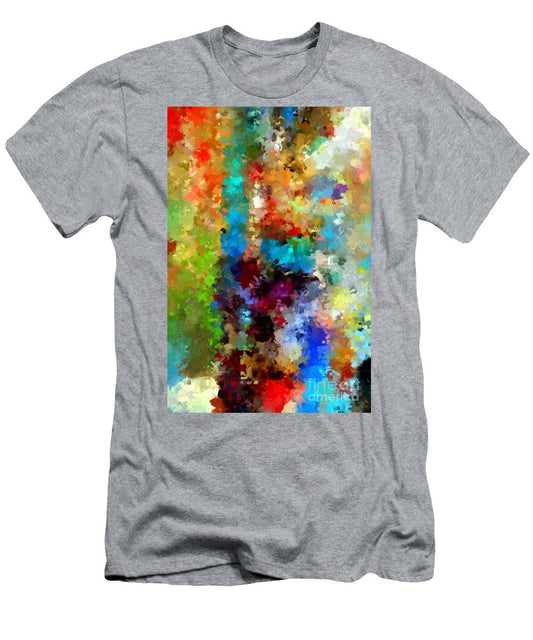 T-shirt pour homme (coupe ajustée) - Abstrait 457a