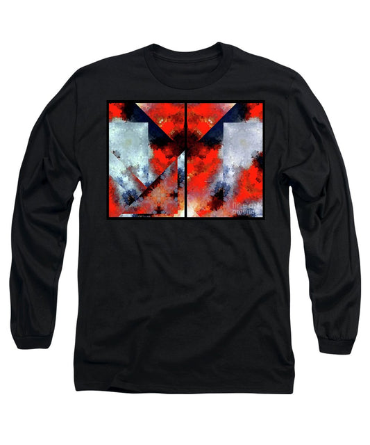 Long Sleeve T-Shirt - Abstract 475 476 Diptych