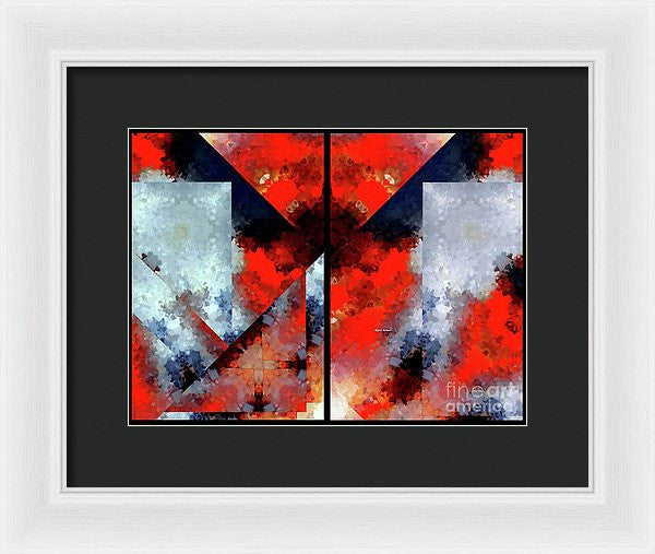 Framed Print - Abstract 475 476 Diptych