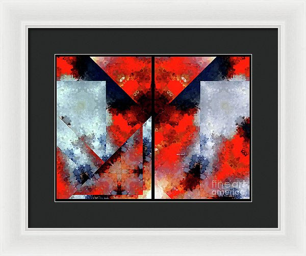 Framed Print - Abstract 475 476 Diptych