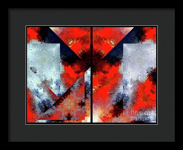 Framed Print - Abstract 475 476 Diptych