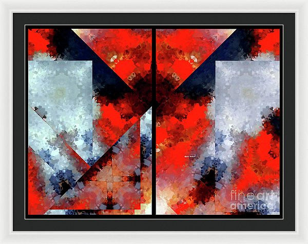 Framed Print - Abstract 475 476 Diptych