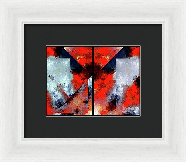 Framed Print - Abstract 475 476 Diptych