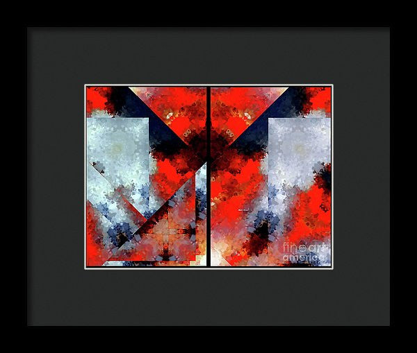 Framed Print - Abstract 475 476 Diptych