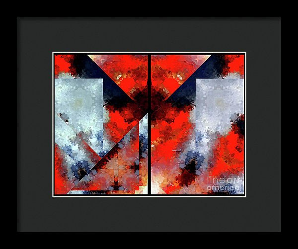 Framed Print - Abstract 475 476 Diptych