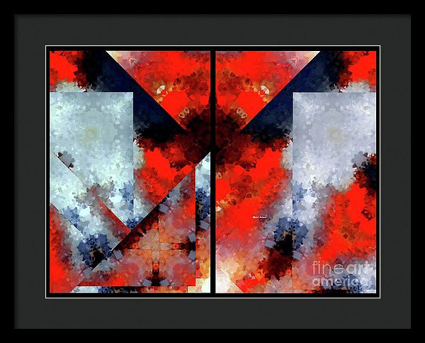 Framed Print - Abstract 475 476 Diptych