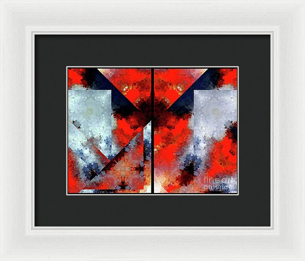 Framed Print - Abstract 475 476 Diptych