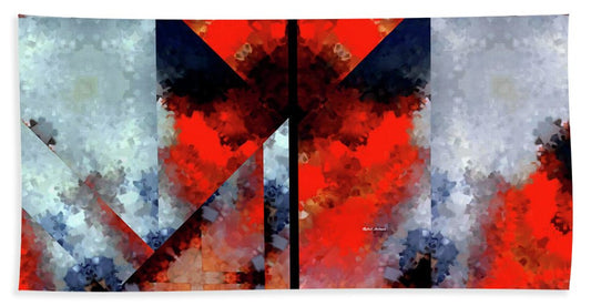 Towel - Abstract 475 476 Diptych
