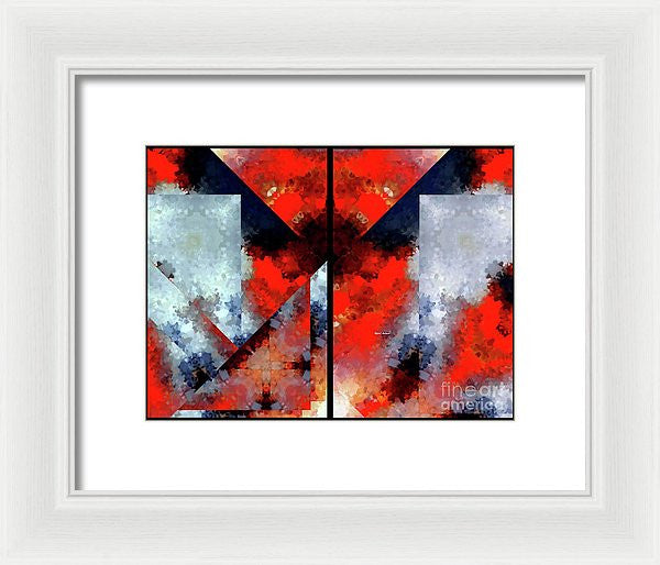 Framed Print - Abstract 475 476 Diptych