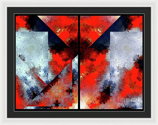 Framed Print - Abstract 475 476 Diptych