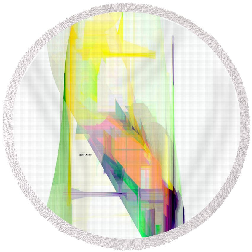 Round Beach Towel - Abstract 9505-001